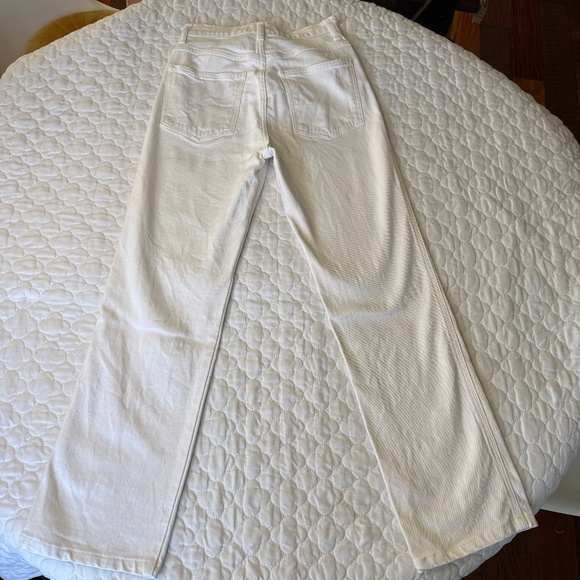 Agolde 90's Pinch Waist High Rise Straight Jeans in White Size 25 - Picture 2 of 11